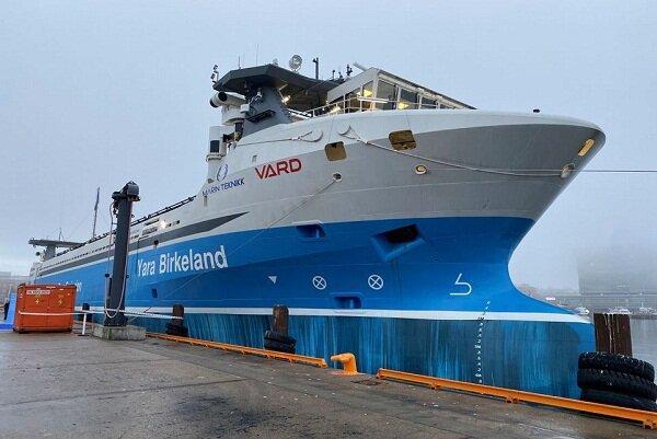 راه اندازی اولین کشتی کانتینربر برقی خودران دنیا