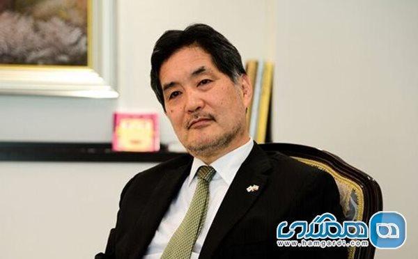 بازدید سفیر ژاپن از کوره سفالگری کوبه ای و محل ساخت و فراوری سفالینه های زرین فام ایرانی